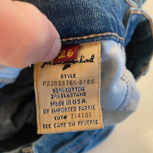 7 Seven for all Mankind Bootcut Denim Blue Jeans Women Size 26 - Picture 10 of 10